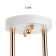 Chandelier 2001/2 E27 60W white-gold 44x26x25 cm