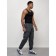 Cargo jeans men, size 46-48, dark gray color