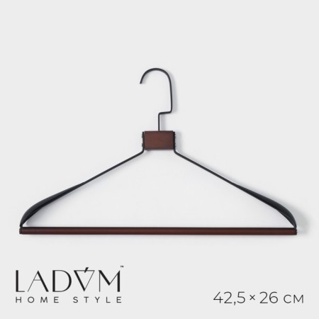 Shoulders - Ladoom sombre, 42.5 × 26 cm hangers, brown color