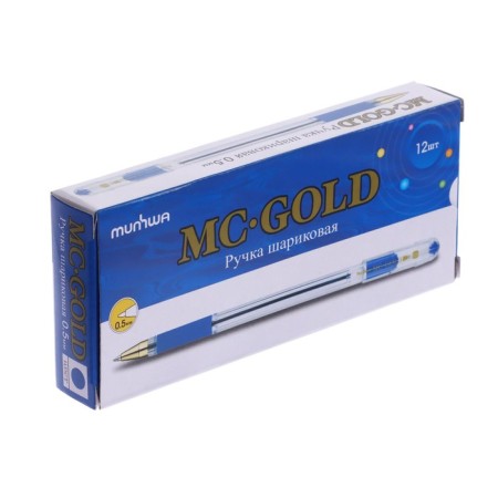 Ballic handle munhwa mc gold, node 0.5 mm, blue ink, barcode on the handle-8