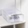 Box for storing a retractable share, 31 × 20 × 11 cm, white color