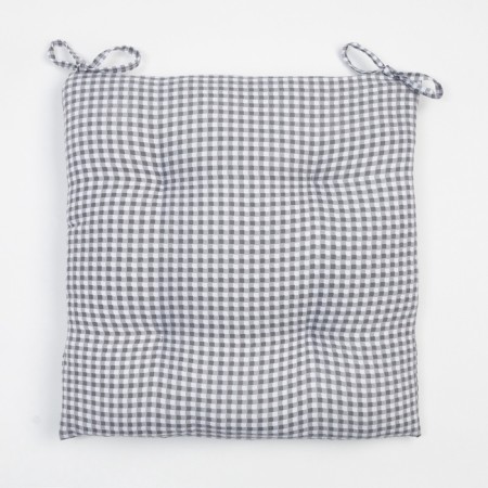 Siddle on the chair Ethel "Cell" 40x40 cm, col. gray, 100% polyester-4