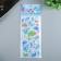 Plastic sticker "dinosaurs/seal" convex with gold stroke mix 28x11 cm