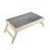 Breakfast table "Metal mesh" Glass surface 50x30cm