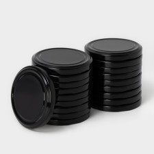 A set of conservation covers “Night”, TO-82 mm, metal, 20 pcs, black color black