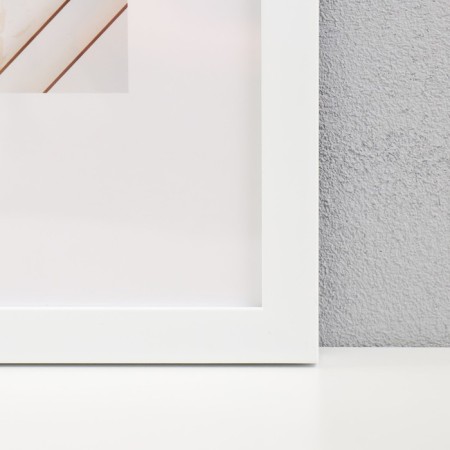 Photo frame plastic "Mira" 25x35 cm white (plastic screen)-1