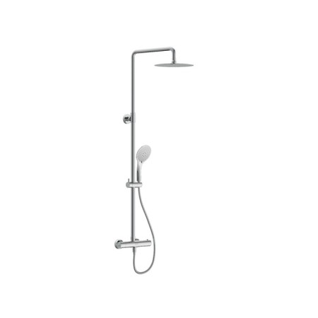 Shower system Cersanit Brasko A63066, thermostatic, shower 3 dir., Hose 150 mm metal