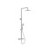 Shower system Cersanit Brasko A63066, thermostatic, shower 3 dir., Hose 150 mm metal