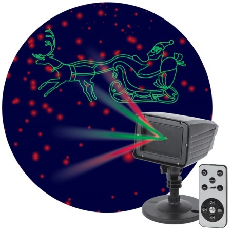 Projector Laser Santa Claus Multisterem, 2 colors, 220V, IP44