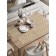 A set of napkins for setting the Christmas postcard, rectangular, rounded edges, size 30x46 cm, 4 pcs