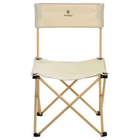 Folding chair, 50 x 50 x 80 cm, up to 100 kg, beige color-5