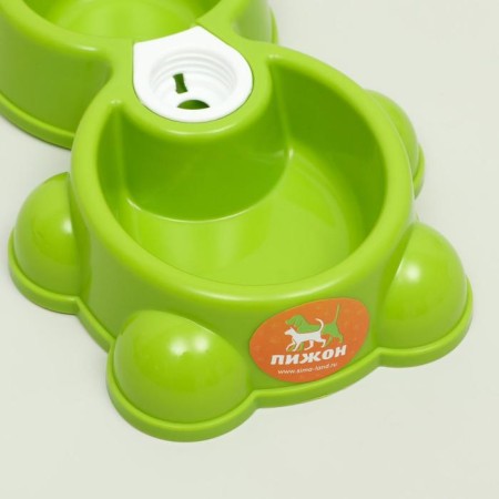 Double "Bear" for a bottle, 24.5 x 19 x 4 cm, green-1