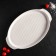 Porcelain dish for baking Magistro "Blanche", 33 × 21 × 2.5 cm, white color