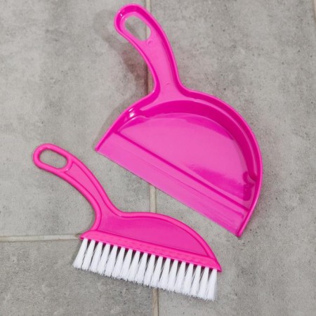 Cleaning set, brush, scoop, color mix-1