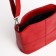 Cross-Bodi bag with zipper, burgundy color