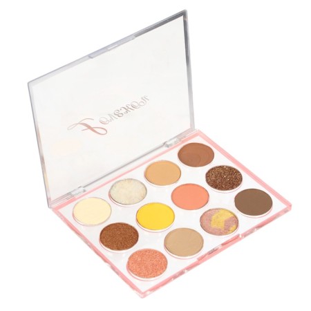 Professional palette of shadow shallows Volcano of 12 colors-3