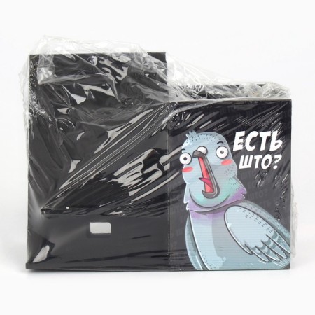 Organizer for the office with a stand under the phone "Is there any?" pigeon-8
