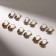 Earrings with the rhinestones "confetti" flash, color mix