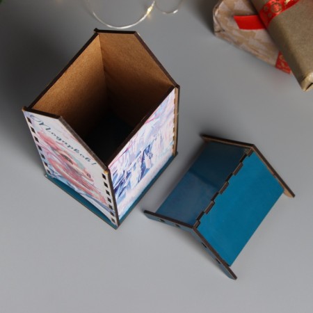 New Year's tea house "Snake. Gifts" 20x10.5x10 cm-4
