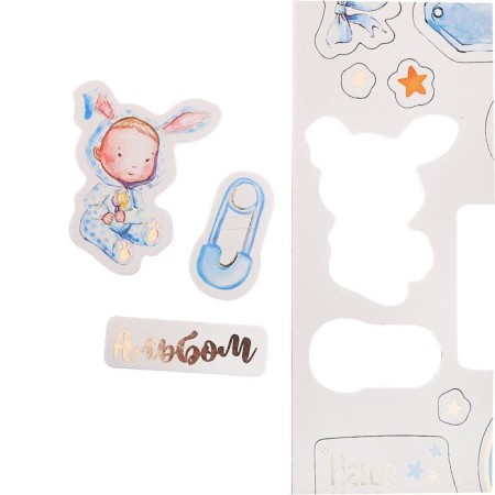 Cardboard stickers with foil "Tales before going to bed"-2
