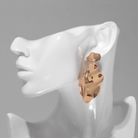 Earrings Metal "Atmosphere" Link, Color Gold-6