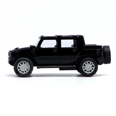 Metal machine "pickup", scale 1:43 Inertia, black color-1