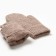 Baby mittens minku, brown color, 18 cm