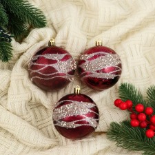 Set of balls plastic D-8 cm, 3 pcs 