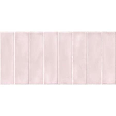 Tiles Wall Pudra brick pink relief 200x440 (in packaging 1.05 sq.m)-1
