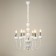 Bergamamo chandelier 6he14 40w is white-chromium 60x60x97 cm