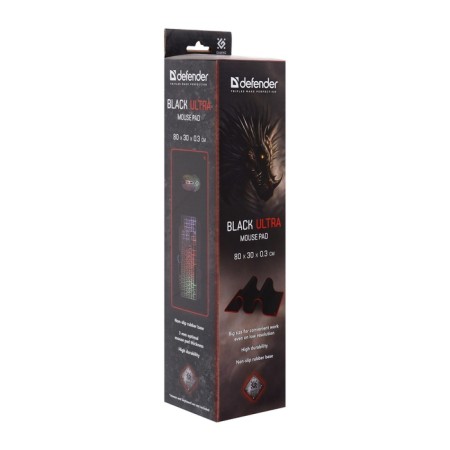 Mouse mat Defender Black Ultra, Game, 800x300x3 mm, black-5
