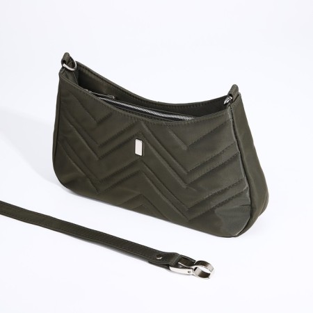Women's bag Textura, baguette, small size, khaki color-5