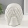 Souvenir Ceramics "Skull with tassels in the eyes" White 13.5x14x15 cm