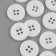 A set of buttons, 4 punctures, d = 18 mm, 10 pcs, in a blister, white color