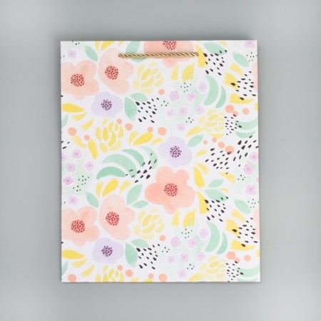 Gift package, packaging, "flowers" 32 x 26 x 12 cm-5