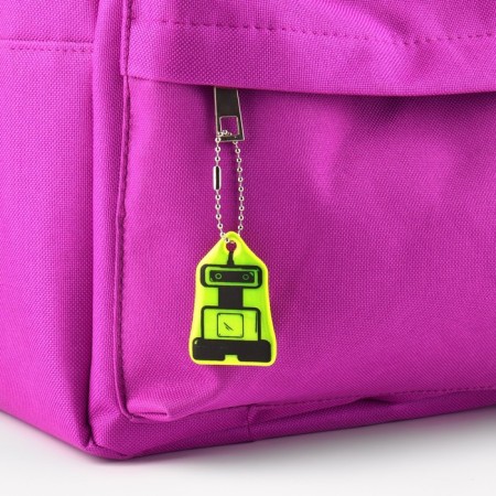 The reflective element "Robot", bilateral, 5 × 3.4 cm, color mix-1