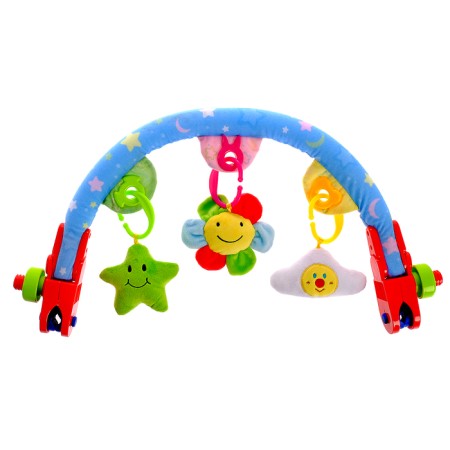 Bulk Soft Bulge on the crib, stroller "Soft friends", 27 - 38 cm, rattles, 3 toys