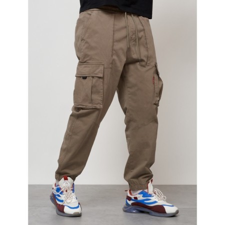Cargo jeans men, size 44, beige color-6