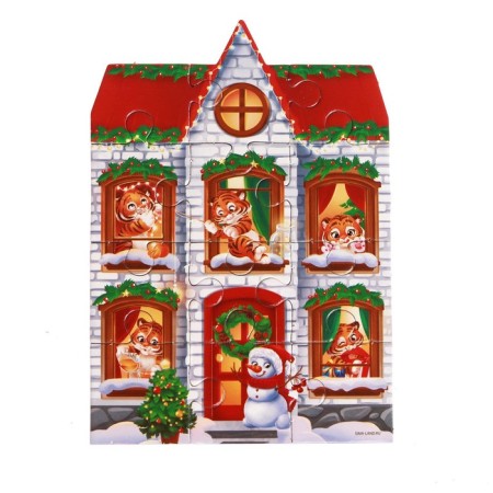 New Year's wooden puzzle "New Year! Wonderful holiday "-3