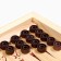Wooden backgammon with checkers "wolf-21", board game, 40 x 40 cm