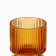 Golden flower vase made of brown glass 30 × 10 × 10 cm