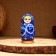 Matryoshka 5-doll "Vlad blue", 10-11 cm