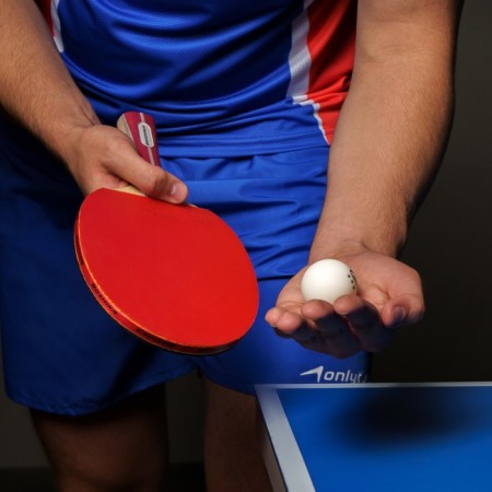 Boshika Advanced 2*table tennis racket, for lovers, Double Fish 815 1.5 mm lining, conical handle-7