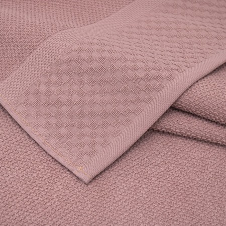 Tainted towel "Grant", 450 g, size 50x80 cm, pink color-1