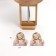 Table lamp with a photo frame 10x15cm (plastic insert) 20x20x35cm