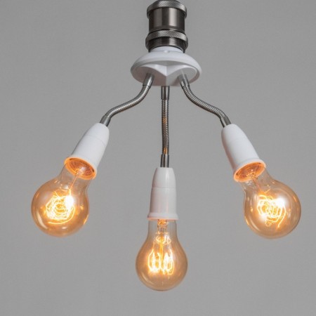 Sindle Trio lamp E27/(3he27) 15W White 8x8x22cm Bayerlux-1