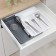 Sliding tray, white/anthracite color