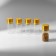 Jars for storing beads, d = 2.2 × 5 cm, 5 pcs