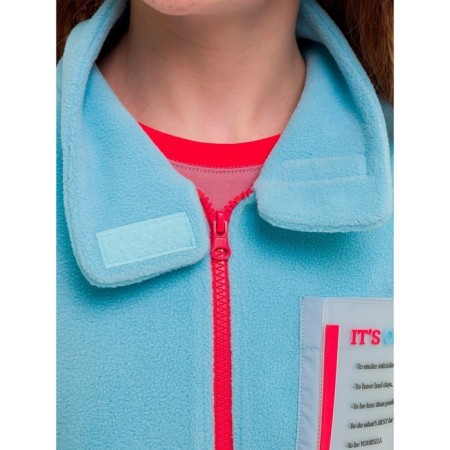 Jacket for girls, height 116 cm, blue color-3