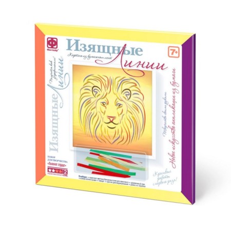 Volumetric picture of paper tapes "Lion Heart"